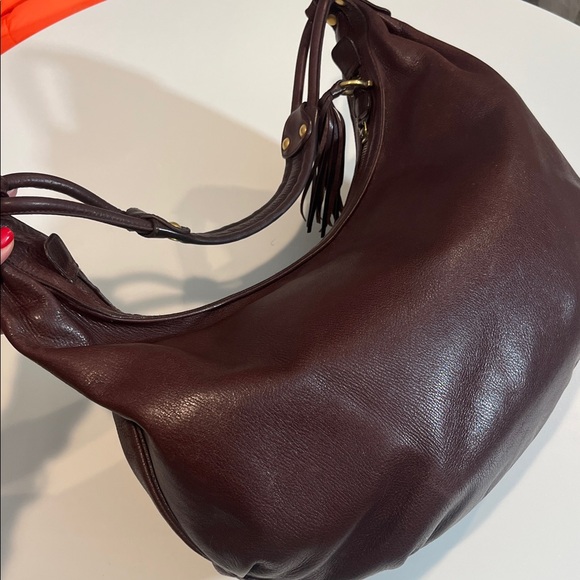 Salvatore Ferragamo Fringe Brown Leather Hobo Bag - Picture 7 of 12